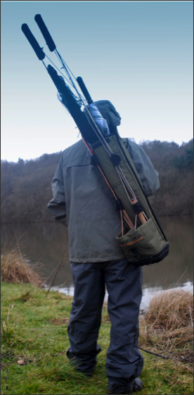 QV1 Fly Rod Quiver by a lake